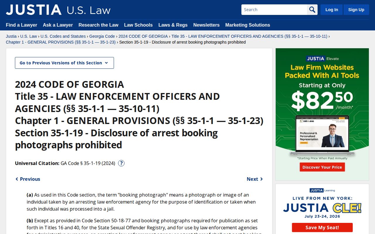 Houston County released inmate mugshots Georgia booking photograph restriction